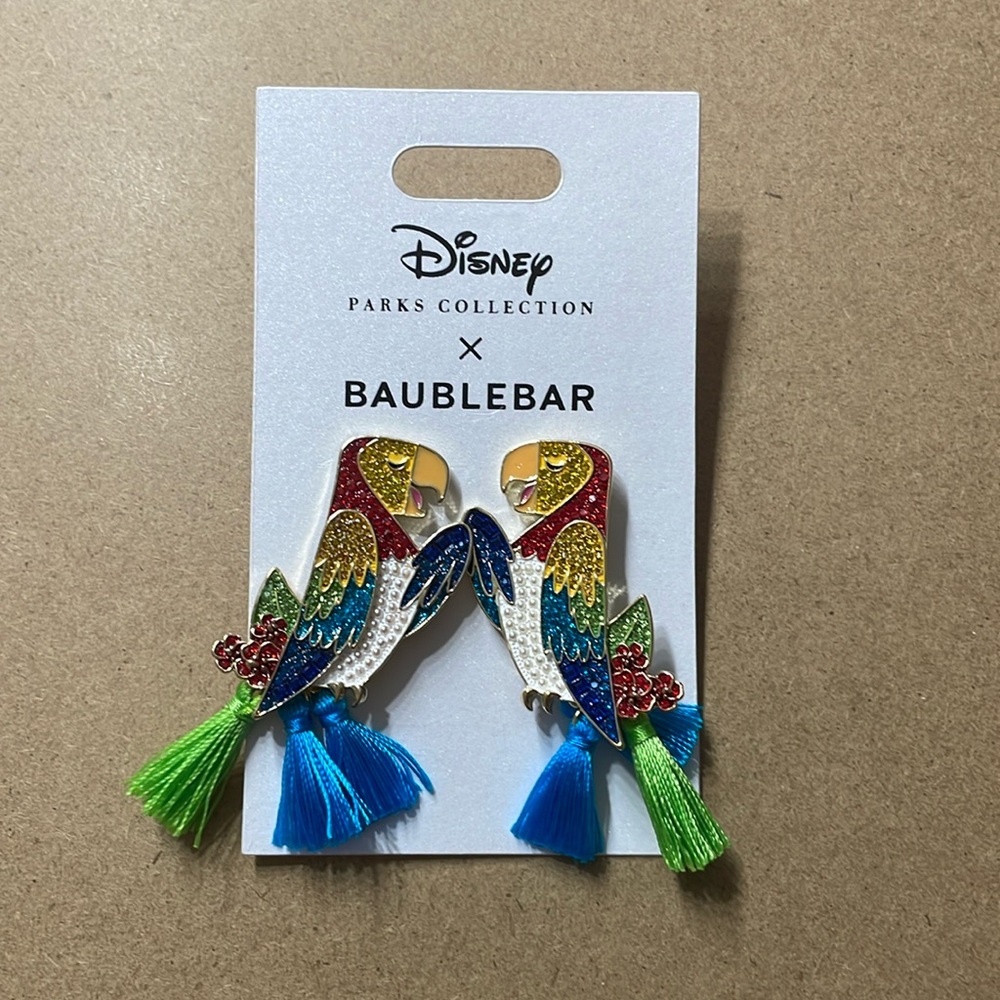 Baublebar X Disney Tiki Room earrings